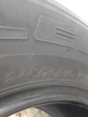 ฺ245/70R16 BRIDGESTONE DUELRT H/T มี 1 เส้น TEL.081-427-3941 ฺ245/70R16 BRIDGESTONE DUELRT H/T มี 1 เส้น TEL.081-427-3941
