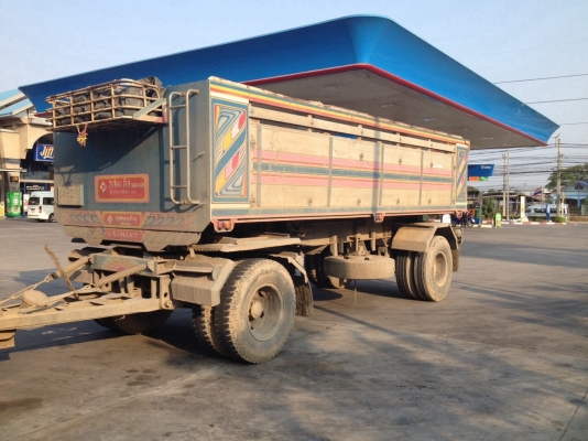 MITSUBISHI FN527Sเทอร์โบ6D16เกียร์อินตั้นติดNGV 8ถังพ่วงดั้ม