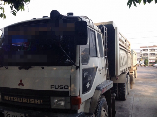 MITSUBISHI FN527Sเทอร์โบ6D16เกียร์อินตั้นติดNGV 8ถังพ่วงดั้ม