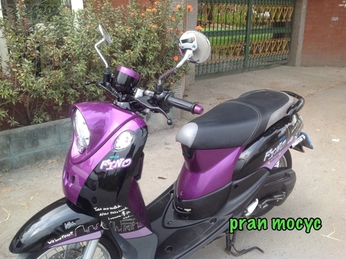 ขายรถมอเตอร์ไซค์มือสองyamaha finoสีม่วงดำ ปี2556 ขายรถมอเตอร์ไซค์มือสองyamaha finoสีม่วงดำ ปี2556