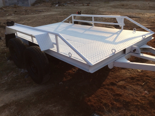 ขาย รถพ่วง 3.00m pc-30 ,4.00m.ลากรถยนต์ได้.  และบุ้งกี่เล็ก 25cm.