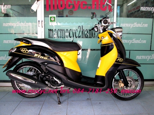 Fino PS  รถเดือน เม.ย. ปี 56  สี เหลืองดำ แถมฟรี  เสื้อ และหมวกกันน็อก  24900