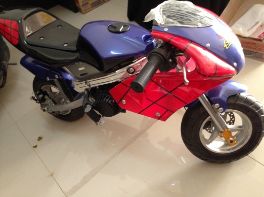 รถมอไซด์เล็กเครื่อง50CCมีโช๊คหลังสำหรับเด็กโตรับน้ำหนัก70kgเร็ว60-70km/h