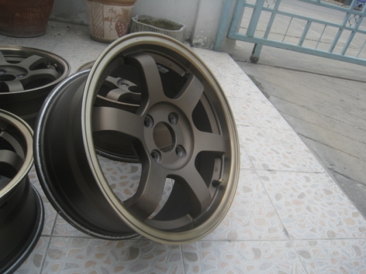 ขายล้อแม็กมือ2 te37sl 15"x7" et38 4 รู 100 ก้านยิงทรายสีน้ำตาลไหม้ ขอบชา สีเดิม มีรอยนิดหน่อย ไม่มีเบียด ไม่คด ไม่ดุ้ง  สนใจติดต่อเล็กคลองสามครับ (081-3747940)