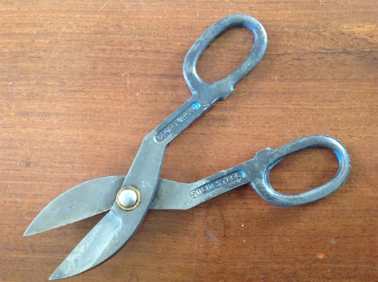 ขายกรรไกรตัดเหล็กแผ่น  Solid Steel แบบตัดตรง