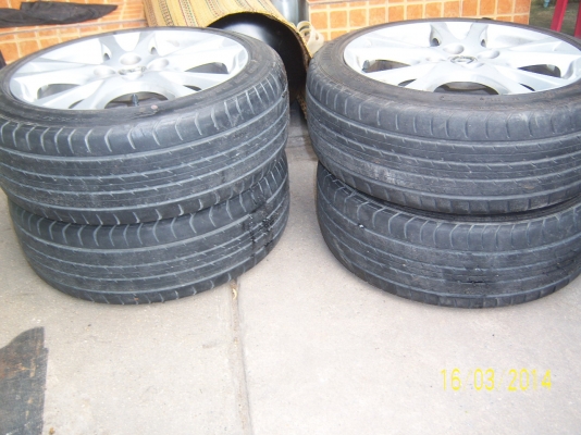 แม็กมาสด้าพร้อมยาง 195 45 16 1ชุด