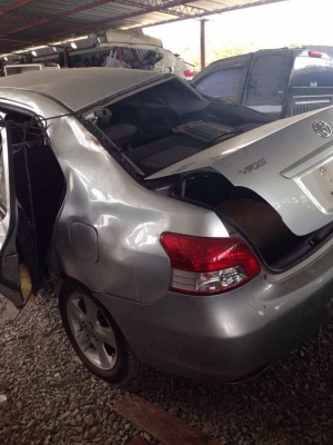 ซากนิวส์วีออส  ปี 07 สีเทา เครื่องเกียร์สมบูรณ์ เล่มลอย รื้อขายอะไหล่ทุกชิ้น