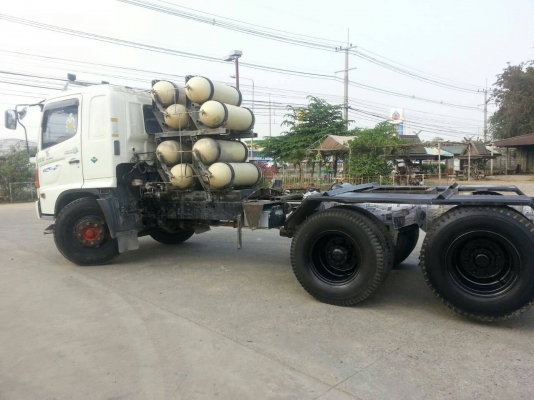 Hino Mega NGV เพลาเดียว ปี 53 เครื่อง JO-8Turbo 220 Hp
