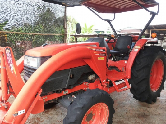 ปัญญาแทรคเตอร์มาแล้ว...นางฟ้า ครับ คูโบต้า L4508 DI ทำงานเพียง 1078 ชม. พร้อม ใบมีดคานบนรุ่นใหม่ SD180 รถไร่คับผม