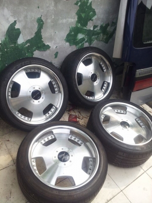 ขายล้อ work euroline 18inc f8r9 4 &amp;5/114.3 พร้อมยาง