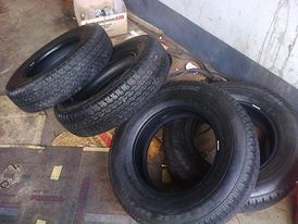 ยางป่าว205R16บิดโตนดูเลอร์689ป้ายขาวปี13วิ่งน้อยดอกเต็ม