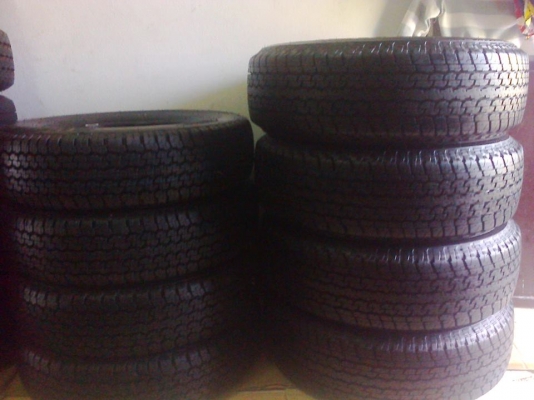 ยางป่าว205R16บิดโตนดูเลอร์689ป้ายขาวปี13วิ่งน้อยดอกเต็ม