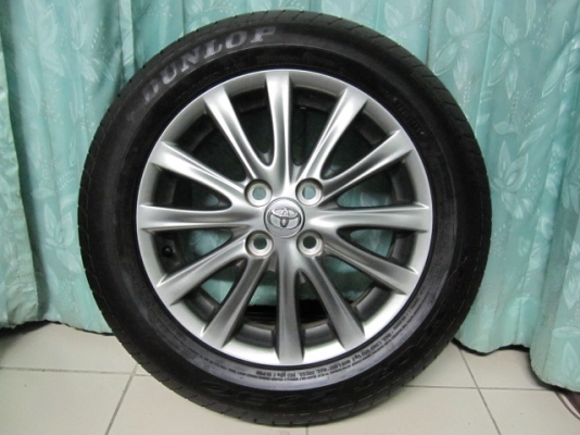 ขายล้อแม็ก Toyota Vios ลาย 12 ก้านสีรมดำพร้อมยางขอบ 15