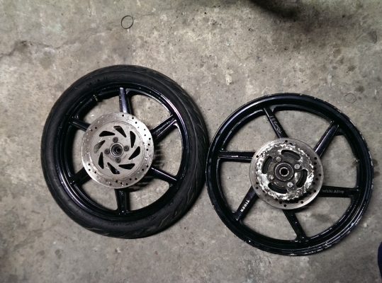 ขายอะไหล่ฯ ชุดช่วงหน้า VR. + พักเท้า ,ชุดคลาส GTO.และ ล้อแม็ก หน้าหลัง Tiger