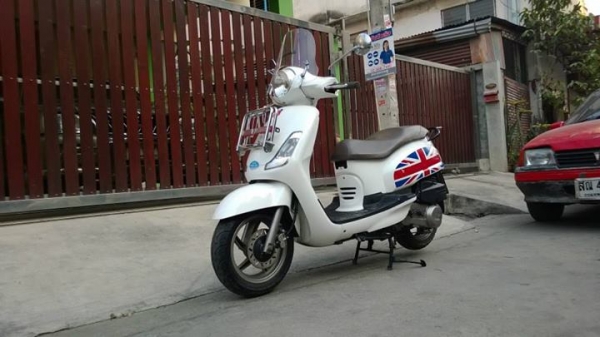 SYM Fiddle II สวยๆ VESPA ราคาประหยัด ของแต่งเต็ม ถูกๆ ลดได้เยอะ