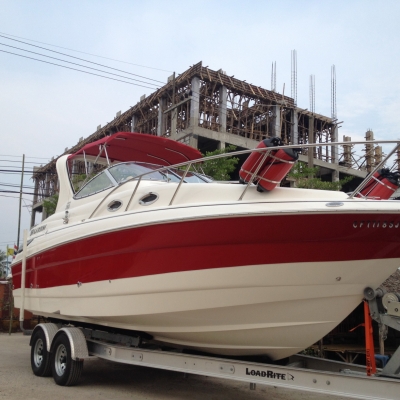 เรือยอร์ซสุดหรู 28ฟุตปี2009วิ่ง 50ชั่วโมงใหม่มากๆ  แอร์ GEN อุปกรณ์อำนวยความสะดวกครบ