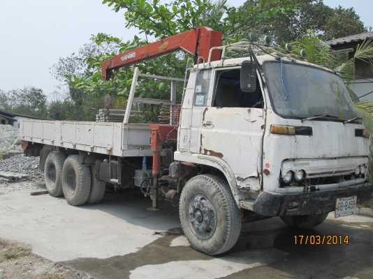 ISUZU-10ล้อ.1เพลาเครื่อง6BD1.เครนทานาโด้3ตัน3ปลอก2ชัก..ราคา-370.000บ