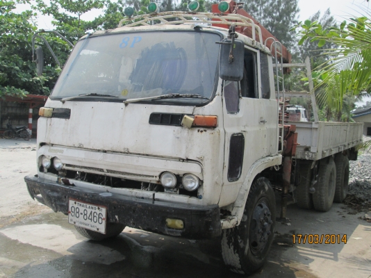 ISUZU-10ล้อ.1เพลาเครื่อง6BD1.เครนทานาโด้3ตัน3ปลอก2ชัก..ราคา-370.000บ