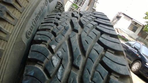 ต้องการขาย ล้อแม็กNissan Frontier ขอบ 15 พร้อมยาง คอนติเนียนทัล 225-70-15 AT แม็กเดิมๆยางพอใช้ได้ครับ 4วง 6,500 บาท