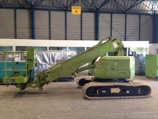 รถกระเช้า AICHI HX99B # 1AXP000424 สินค้าโชว์อยู่ที่โกดังเราในไทยค่ะ