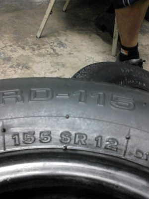 ขอบ 12 หายากๆ รถเล็ก BRIDGESTONE  RD-115 155SR12 มี ชุด 4 เส้น TEL.081-427-3941