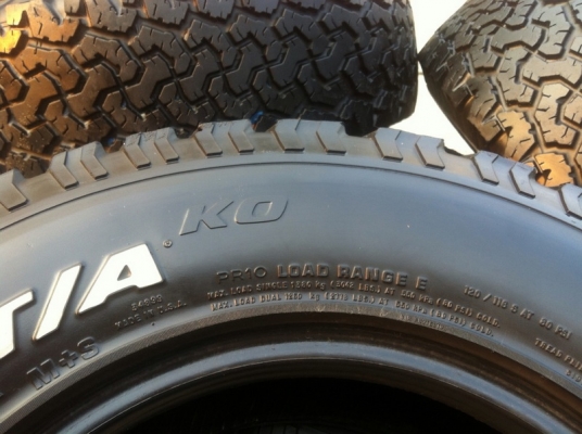 ขายยาง BF Goodrich All-terrain Ko 245 75 r16 หรือเท่ากับ 30.46 นิ้ว