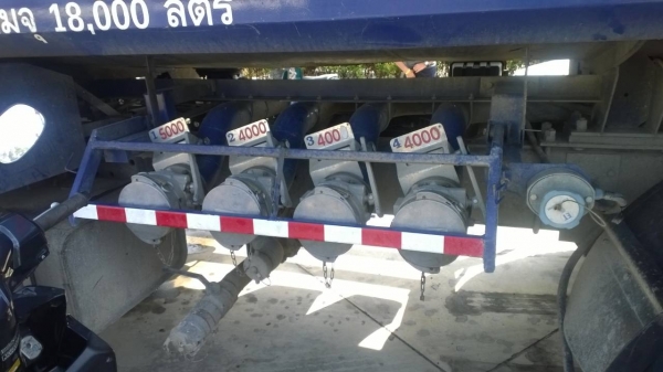 (ยังอยู่)10ล้อ2เพลา300แรง บรรทุกน้ำมัน18000ล.โหลดล่างFUSO FN527MA รถสวยมาก..มีระบบลาก ยางเต็ม