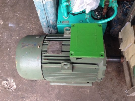 ขายมอเตอร์ Brooks 20 HP. 380 V 1450 RPM. ( ลงใหม่ใส่ฝาครอบและเปลี่ยนหลักไฟให้ใหม่ครับ ) สภาพสวย วิ่งนิ่ม พร้อมใช้งาน