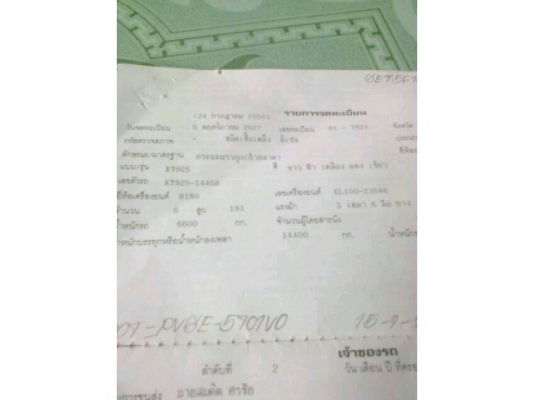 ขายKT925 เครื่องดี แชสซีสวย สภาพพร้อมใช้ เอกสารพร้อมโอน