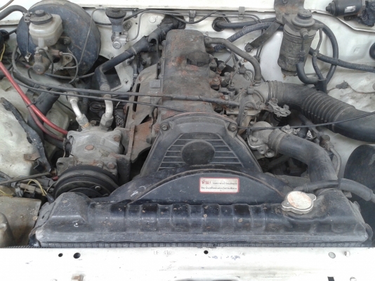 1991 TOYOTA HILUX MIGHTY-X 2.5 SGL X-TRA CAB โฉม X-Tracab  แต่งซิ่งยกปีก สีขาว เกียร์ธรมมดา แม็ก17 พวงมาลัยไม่พาวเวอร์ ราคา 99000 บาท