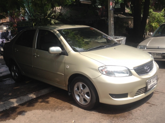 ขาย TOYOTA VIOS 2004 เกียร์ ออโต้ สีบอร์นทอง