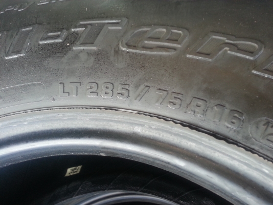 ขายยางBFall285/74/16    ดอกติดหนวดทุกเส้น