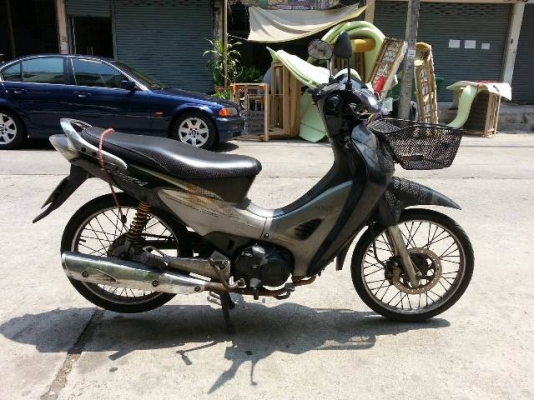 wave 125i หัวฉีด เครื่องดี กุญแจใหญ่ สีเทาดำ กท518