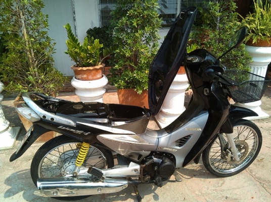wave 125i หัวฉีด เครื่องดี กุญแจใหญ่ สีเทาดำ กท518