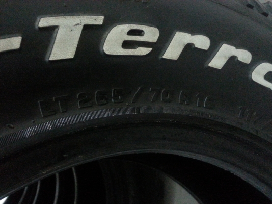 ขายยางBFall 265/70/16  8000