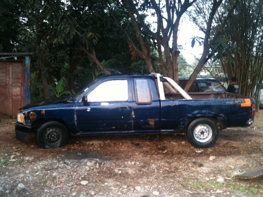 Mighty x Cab ปี 95 สีน้ำเงิน ทะเบียน เม.ย.57 เอกสารพร้อมโอน เครื่อง 4S LPG แล้ว