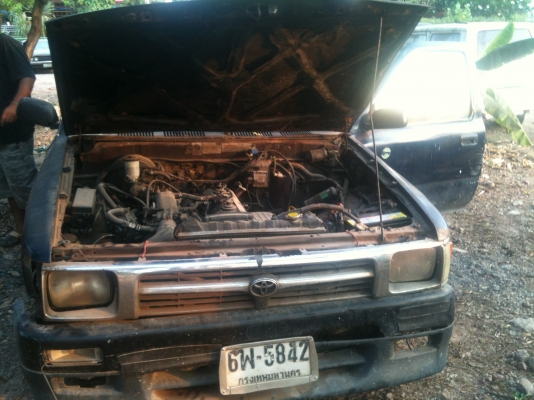 Mighty x Cab ปี 95 สีน้ำเงิน ทะเบียน เม.ย.57 เอกสารพร้อมโอน เครื่อง 4S LPG แล้ว