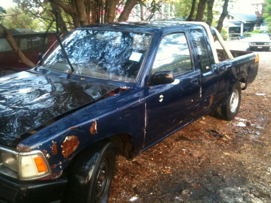 Mighty x Cab ปี 95 สีน้ำเงิน ทะเบียน เม.ย.57 เอกสารพร้อมโอน เครื่อง 4S LPG แล้ว