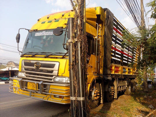 ขายรถ 12 ล้อรั้วกระบะเหล็ก HINO FR2PWG เครื่อง P11C 325 แรงม้า รถวิ่ง 91354 กิโลเมตร ราคา 1800000