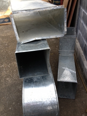 ท่อตัวดูดควันของใหม่+ข้อต่อท่อขนาดต่างๆ