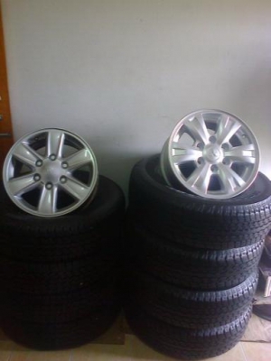 ล้อ16อีซุซุออนนิว16ป้ายแดงจัดรัดยางบิดโตน205R16ดูเลอร์689