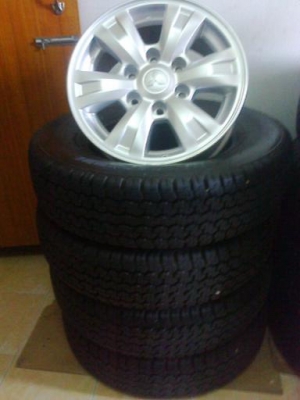 ล้อไททัลพลัส16ทำสีจัดรัดยางบิดโตน205R16ปี13