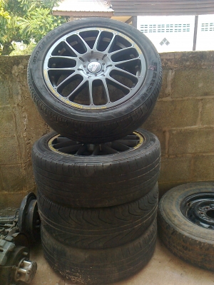 ขายล้อแม็กพร้อมยาง (เก่าญี่ปุ่น) 4รูและ5รู