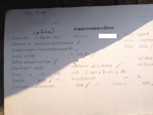 ขาย6ล้อดั้มพ์ 100HP