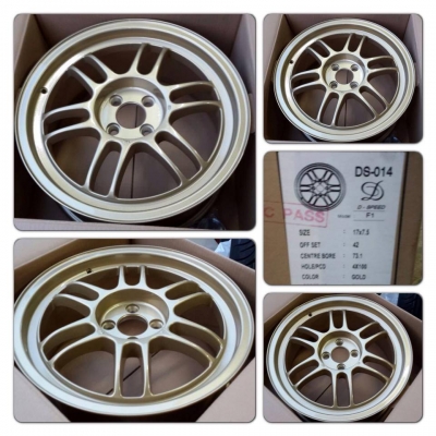 ขายแม็กใหม่ RPF1 สีทอง ขอบ17 4 รู100 ราคา 12,900 บ***พร้อมยางใหม่ 19,900 บาท***