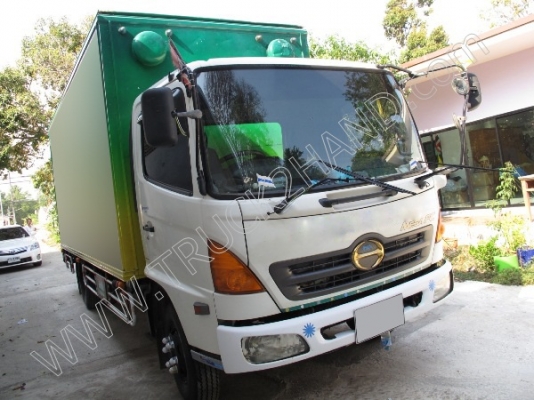 รถบรรทุก 6 ล้อตู้แห้ง ยี่ห้อ HINO รุ่น FC4J