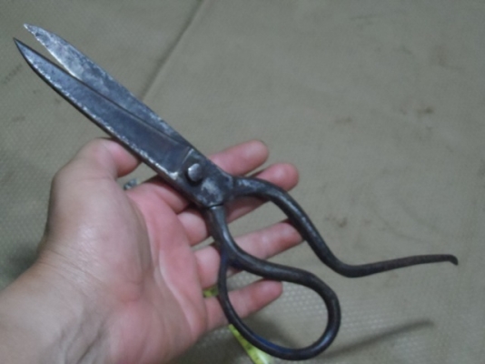 กรรไกรขาเดี่ยว เก่าแต่คม เหล็กดี  เยอร์มัน