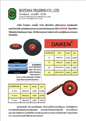 ขายใบตัด เหล็กไดเกน