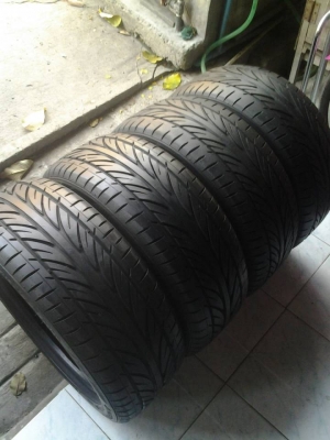 ขายยาง Hankook 195-50-15 ปี11 ไม่บวม ไม่กินข้าง ชุดละ 4,200 บาท
