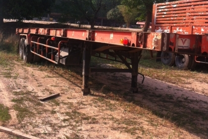 ขายหางเทเลอร์พื้นเรียบ 12 เมตร 2 เพลา อู่ไฮเทคเทรลเลอร์ ทะเบียนพร้อม